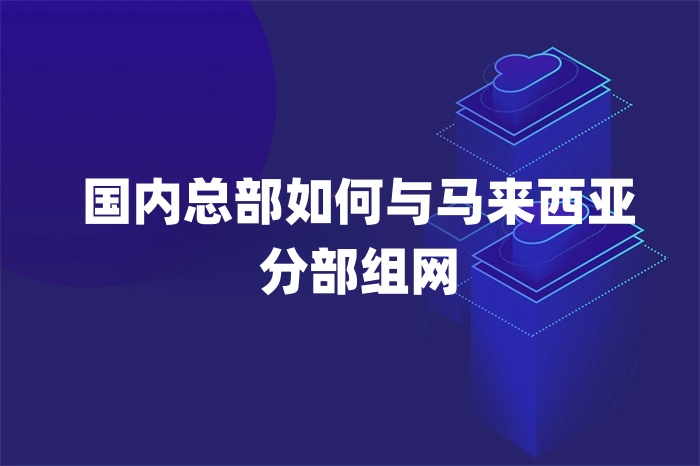 國內總部如何與馬來西亞分部組網