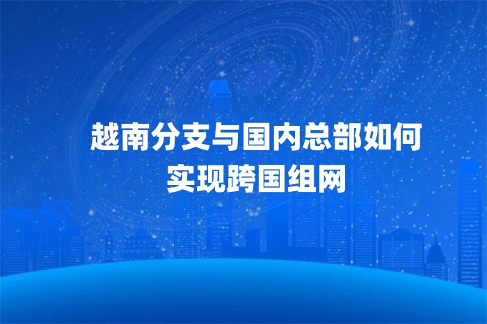 越南分支與國內(nèi)總部如何實現(xiàn)跨國組網(wǎng) 越南分支與國內(nèi)總部如何實現(xiàn)跨國組網(wǎng)