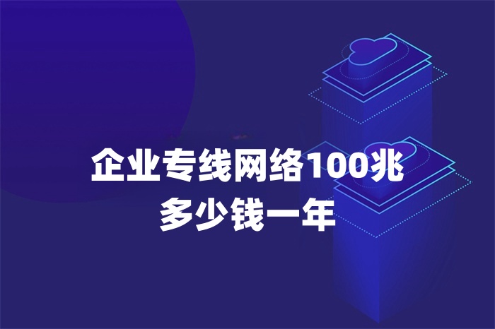 企業(yè)專線網絡100兆多少錢一年