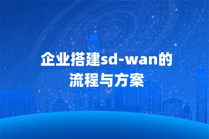 企業搭建sd-wan的流程與方案 企業搭建sd-wan的流程與方案