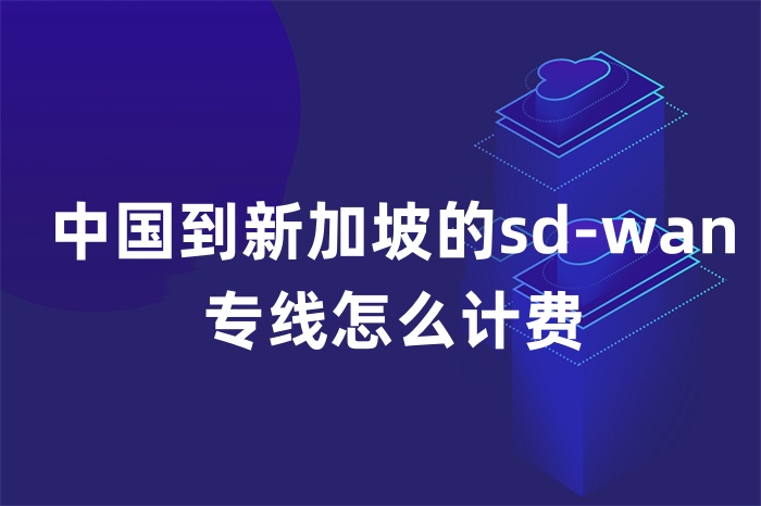 中國到新加坡的sd-wan專線怎么計費