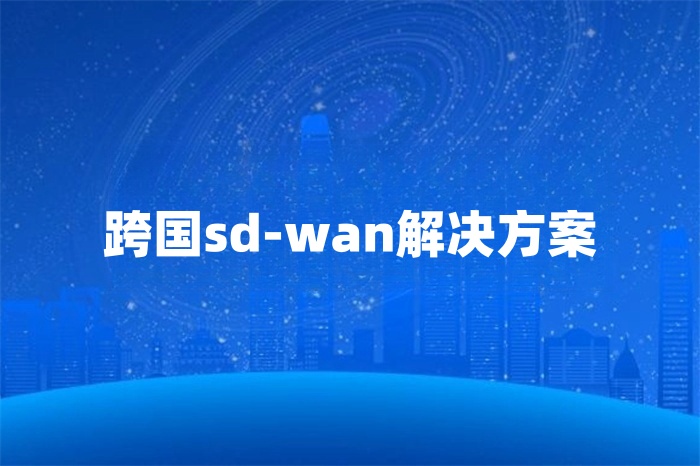 跨國sd-wan解決方案 跨國sd-wan解決方案