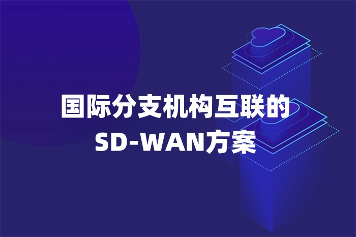 國際分支機構互聯的SD-WAN方案 國際分支機構互聯的SD-WAN方案