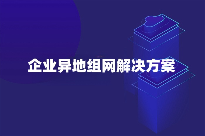 企業(yè)異地組網(wǎng)解決方案 企業(yè)異地組網(wǎng)解決方案