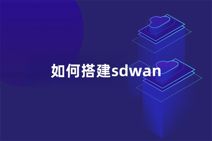 如何搭建sdwan 如何搭建sdwan
