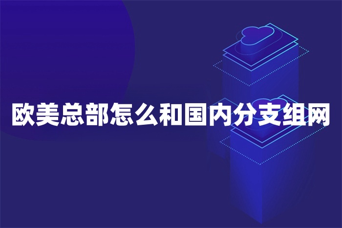 歐美總部怎么和國內(nèi)分支組網(wǎng) 歐美總部怎么和國內(nèi)分支組網(wǎng)