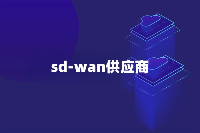 sd-wan供應商 sd-wan供應商