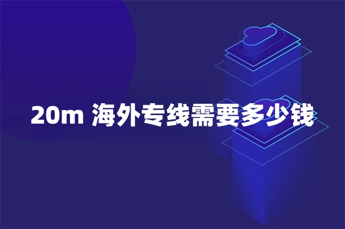 20m 海外專線需要多少錢 20m 海外專線需要多少錢