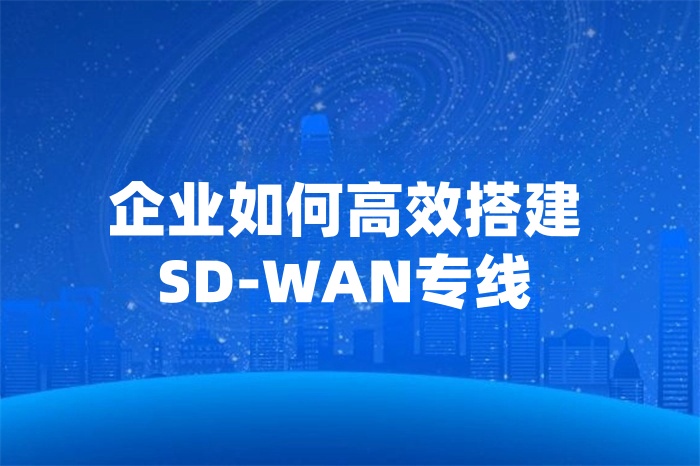 企業如何高效搭建SD-WAN專線 企業如何高效搭建SD-WAN專線